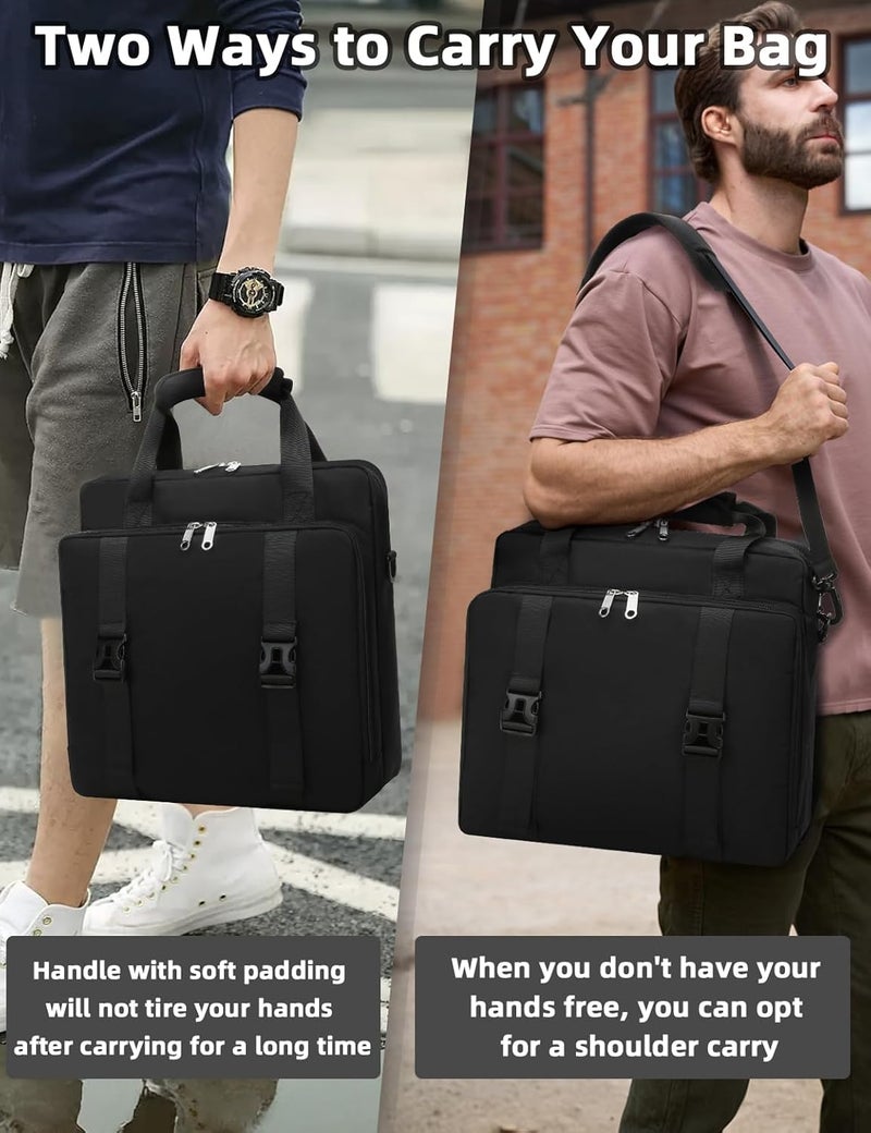 Muzale Store Starlink Mini Case Portable Star link Bag with Shoulder Straps Handle Travel Carry Bag with Cotton Liner for Accessories Black - Image 5